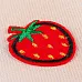 Термонаклейка с вышивкой "Клубничка", цвет красный