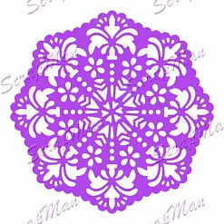 Нож "Узорная салфетка 3" (Scrapman)