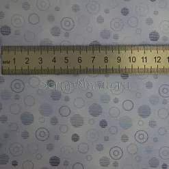 Отрез ткани "Круги на голубом фоне" 50х110 см (Stoff) Отрез ткани "Круги на голубом фоне" 50х110 см (Stoff)