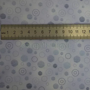 Отрез ткани "Круги на голубом фоне"  50х110 см (Stoff)