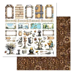 Бумага "Лукоморье. Детали" (ScrapMania)