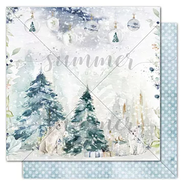 Бумага "Northern lights. Polar night" (Summer Studio)