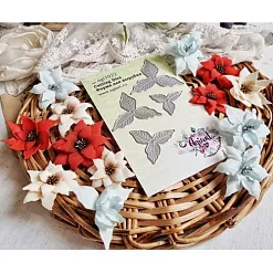 Нож "Рождественская пуансеттия", 5,5х5 см (AgiArt)