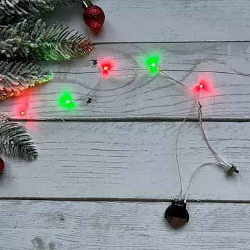 Подсветка, модуль с 5 мигающими красными и зелеными светодиодами, сменная батарейка (ScrapIllumination)