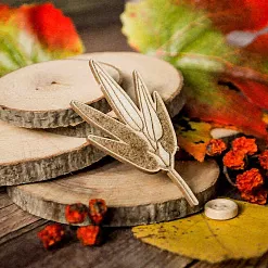 Чипборд "Колосок ячменя", 3,1х5,7 см (WoodHome)