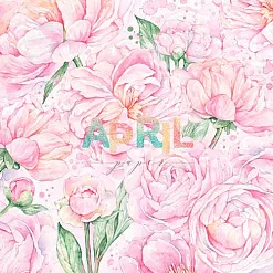 Набор бумаги 30х30 см "Пиономания", 13 листов (April Paper)