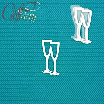 Набор украшений из чипборда "Шейкер. Бокалы" (CraftStory) Набор украшений из чипборда "Шейкер. Бокалы" (CraftStory)