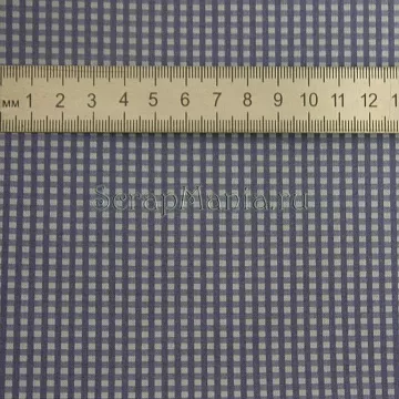 Отрез ткани "Голубая клетка"  50х110 см (Stoff, 4514)