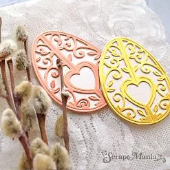 Нож "Пасха. Яичко ажурное 3D", 4,9х6,5 см (ScrapMania)