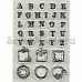 Набор штампов Scrappy Cat "Английский алфавит-античная монограмма" Набор штампов Scrappy Cat "Английский алфавит-античная монограмма"