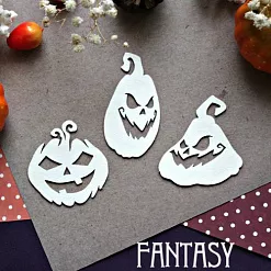 Набор украшений из чипборда "Тыквы 901" (Fantasy)