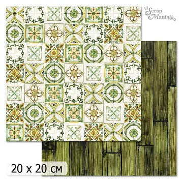 20х20 Бумага "Рецепты старого буфета. Дизайн 6" (ScrapMania)