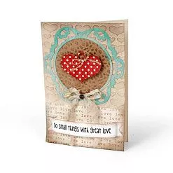 Нож "Сердце, рамка, завиток", 10,5х11,5 см (Sizzix)