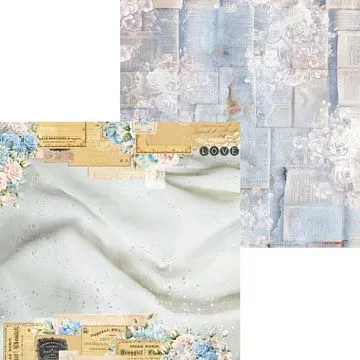 Бумага 30х30 см "Бескрайняя лазурь. Лист 2" (Scrapodelie)