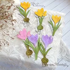 Нож "Первоцветы. Крокусы", 4х7,7 см (ScrapMania) Нож "Первоцветы. Крокусы", 4х7,7 см (ScrapMania)