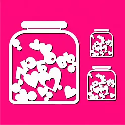 Набор украшений из чипборда "Кухонные баночки" (КреативАрт)