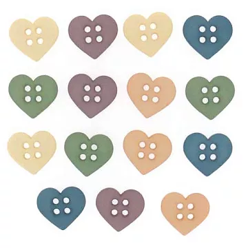 Набор пуговиц "Сердца. Лайт" (Dress It Up)