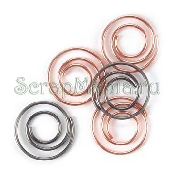 Набор круглых скрепок "Мини, медные" (Creative Impressions)