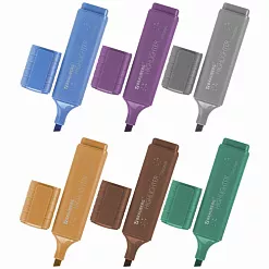 Набор текстовыделителей "Original Pearl. Перламутр", 6 цветов (Brauberg)