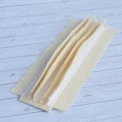 Переплет на 5 разворотов, цвет жемчуг, длина 20 см, шаг 0,7 см