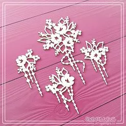 Чипборд "Цветы с подвесками", 4,7х8,7 см (СкрапМагия) Чипборд "Цветы с подвесками", 4,7х8,7 см (СкрапМагия)