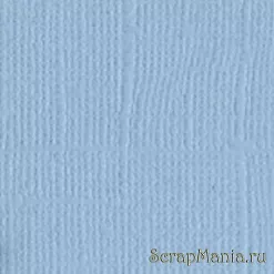 Кардсток Bazzill Basics 30,5х30,5 см однотонный с текстурой холста, цвет бледный голубой