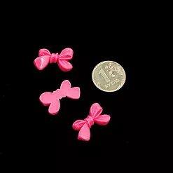 Акриловое украшение "Бантик", цвет тёмно-розовый (Magic Hobby)