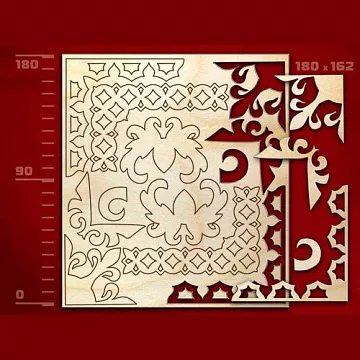 Набор украшений из дерева "Углы - 4" (Россия)