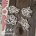 Чипборд "Алиса. Розы 3", 4х4,5 см (LeoMammy)