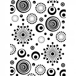 Папка для тиснения А6 "Ретро круги" (Darice)