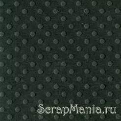 Кардсток Bazzill Basics 30,5х30,5 см однотонный с текстурой светлых точек, цвет черный