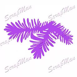 Нож "Еловая ветка", 5,5х9 см (Scrapman)