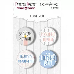 Набор фишек "Huge winter. Надписи" (Фабрика Декору)