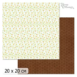 20х20 Бумага "Пчелки. Дизайн 4" (ScrapMania) 20х20 Бумага "Пчелки. Дизайн 4" (ScrapMania)