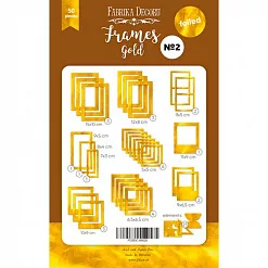 Набор рамок с фольгированием "Золотой" (Фабрика Декору)