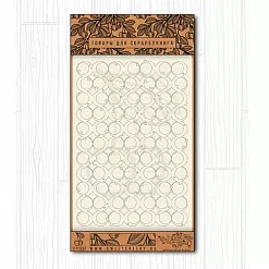 Украшение из чипборда "Sweet time. Полумесяцы фон" (Черешня)