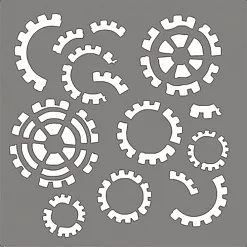 Трафарет "Шестеренки" (LAE)