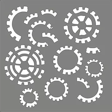 Трафарет "Шестеренки" (LAE)