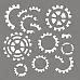 Трафарет "Шестеренки" (LAE)