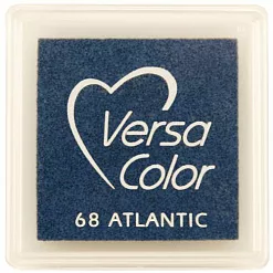 Подушечка чернильная пигментная Versacolor, размер 2,5х2,5 см, цвет атлантический Подушечка чернильная пигментная Versacolor, размер 2,5х2,5 см, цвет атлантический