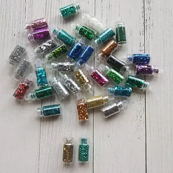 Глиттер в баночке "Микс", 2х1 см, 2 шт Глиттер в баночке "Микс", 2х1 см, 2 шт