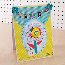 Набор бумажных цветов "Spots & Stripes. Brights" (DoCrafts) Набор бумажных цветов "Spots & Stripes. Brights" (DoCrafts)