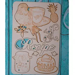 Набор украшений из чипборда "Recipe" (ScrapКрым)