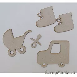 Набор картонных элементов "Детский" (TG) Набор картонных элементов "Детский" (TG)