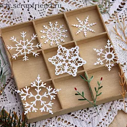 Нож "Фоновая снежинка", 4,5 см (Scrapfriend)