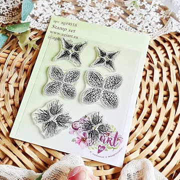 Штамп "Цветочный №8" (AgiArt)