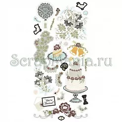 Набор наклеек "Свадьба" (Basic Grey)