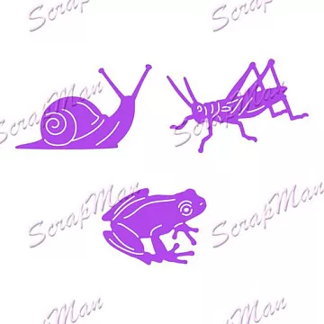 Нож "Насекомые", 4,7х3 см (Scrapman)