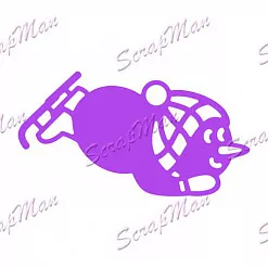 Нож для вырубки "Снеговик 3" (Scrapman)