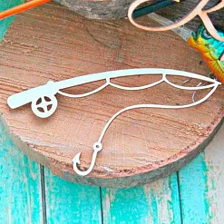 Украшение из чипборда "Удочка" (ScrapКрым)